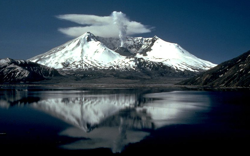 Mt St Helens two years after eruption (photo: USGS)