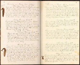 A January 1870 page from the log of the Trident, a whaling vessel that sailed out of New Bedford, Massachusetts. Volunteers transcribe the handwritten text for climate clues.