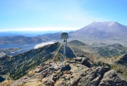 A GPS station near Mount St. Helens in September 2014.