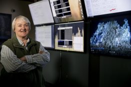 The School of Oceanography's Deb Kelley in the control room at the UW.
