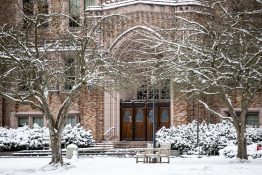 Snow on the UW campus
