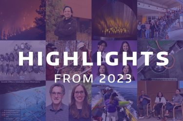 a collage of images from stories this past year and text that says 'highlights from 2023'